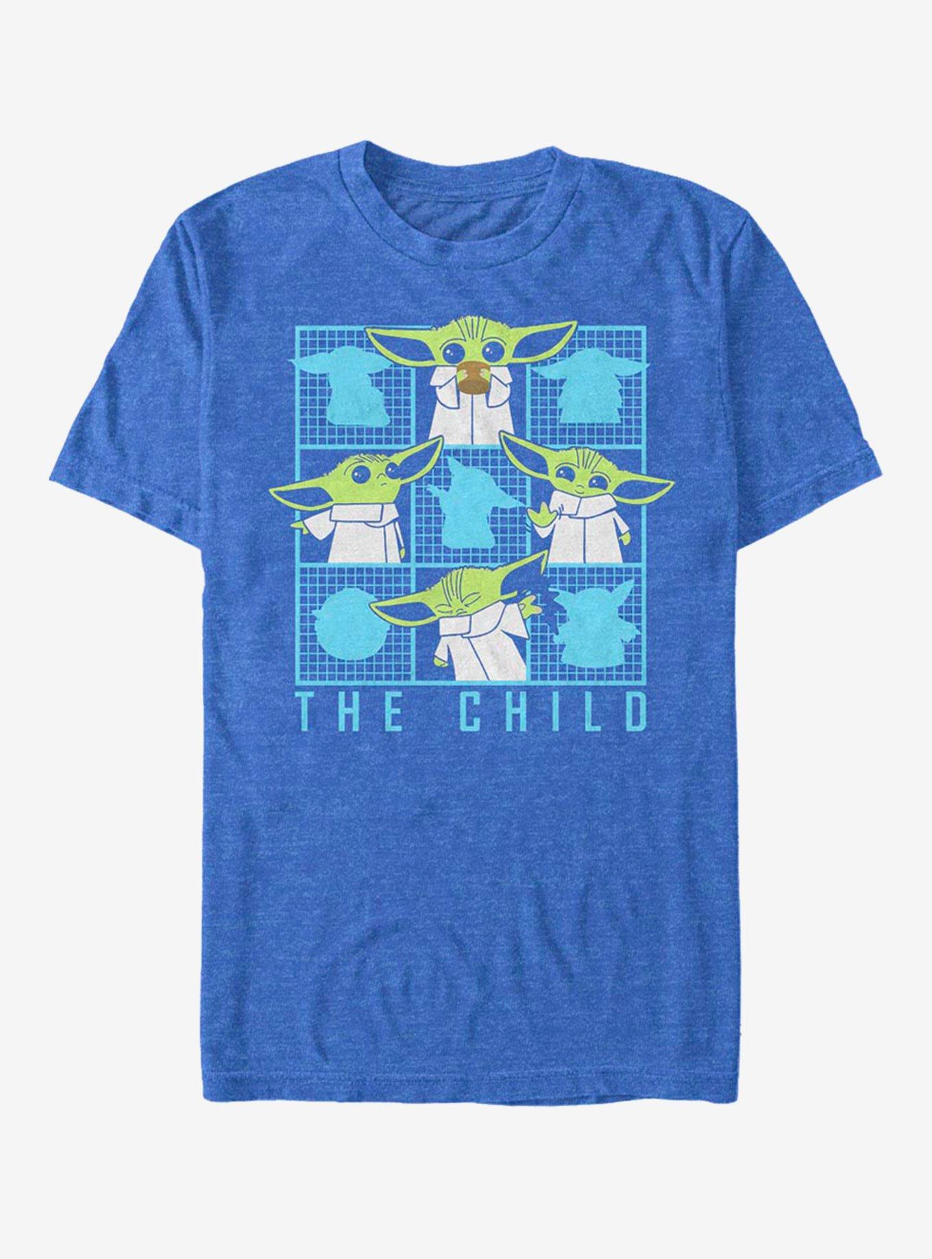 Star Wars The Mandalorian The Child Box Grid T-Shirt, ROY HTR, hi-res