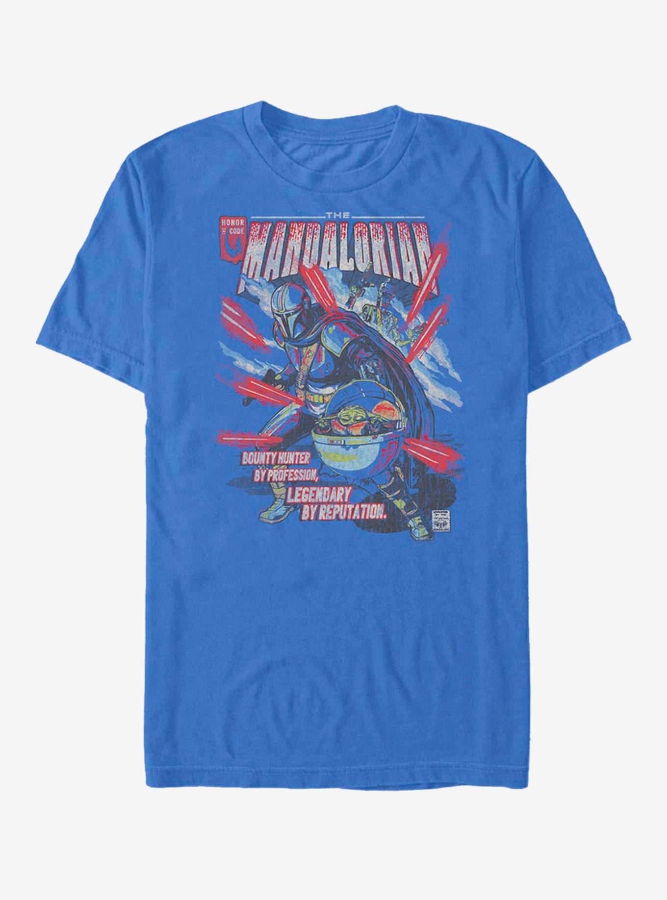 Star Wars The Mandalorian Mondo Mando T-Shirt, LT BLUE, hi-res