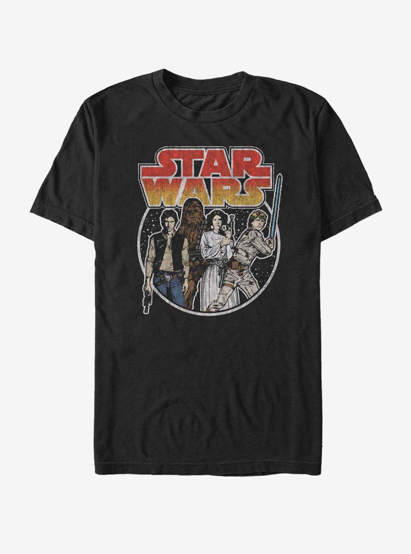 Star Wars Rebel Group T-Shirt, BLACK, hi-res