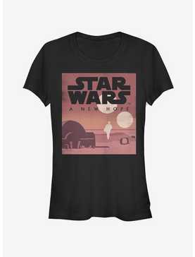 Star Wars Episode IV A New Hope Minimalist Poster Girls T-Shirt, , hi-res
