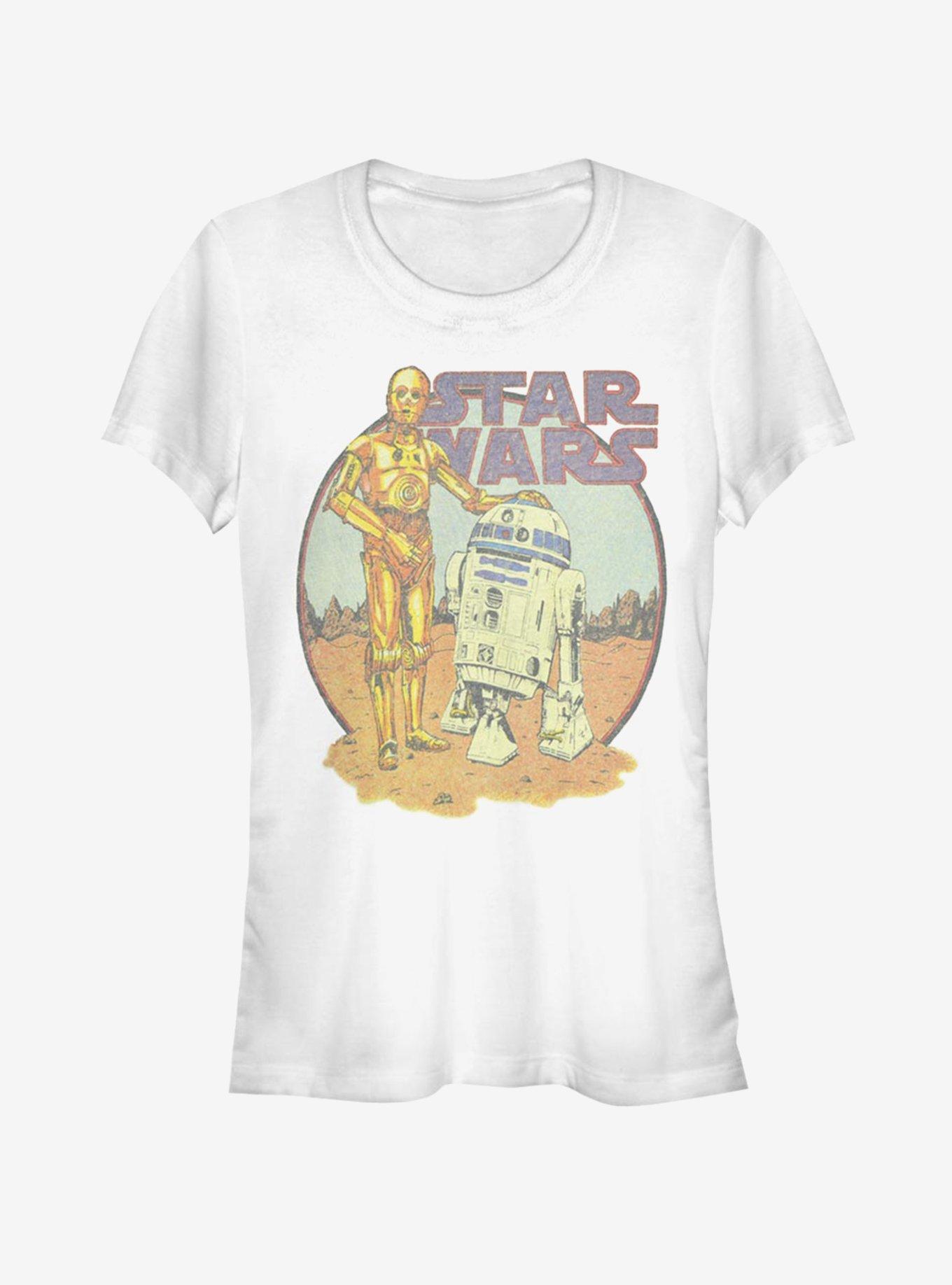 Star Wars R2D2 and C3PO Girls T-Shirt