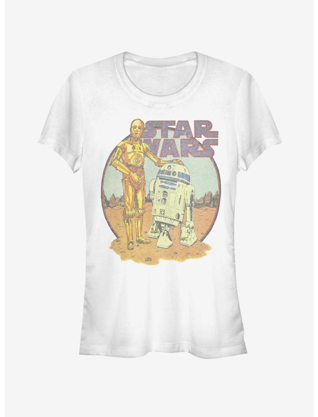 Star Wars R2D2 and C3PO Girls T-Shirt, WHITE, hi-res