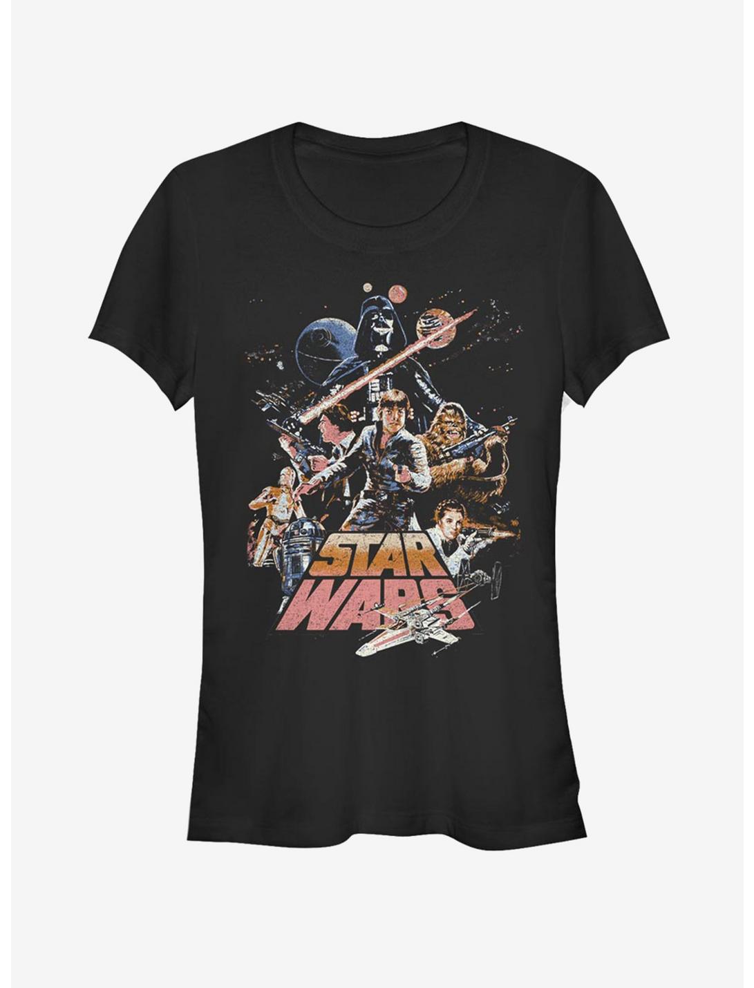 Star Wars Stand And Fight Girls T-Shirt, BLACK, hi-res