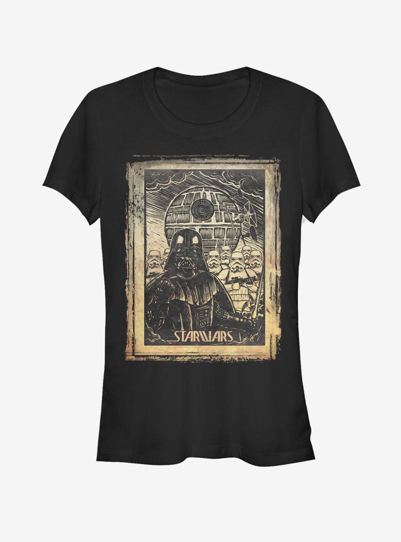 Star Wars Star Wars Art Print Girls T-Shirt, BLACK, hi-res