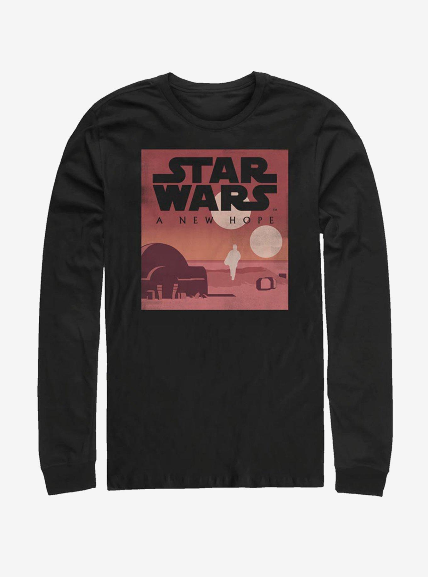 Star Wars Episode IV A New Hope Minimalist Poster Long-Sleeve T-Shirt, , hi-res