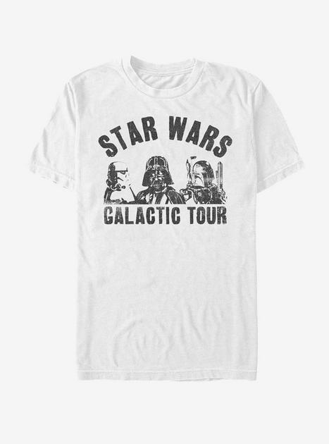 Star Wars Galactic Tour T Shirt White Hot Topic 2214