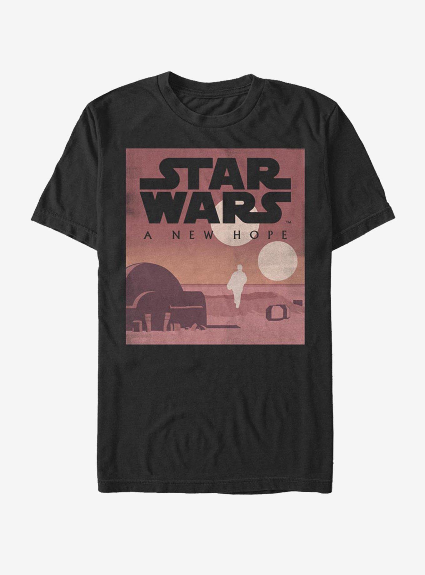 Star Wars New Hope Minimalist T-Shirt, BLACK, hi-res