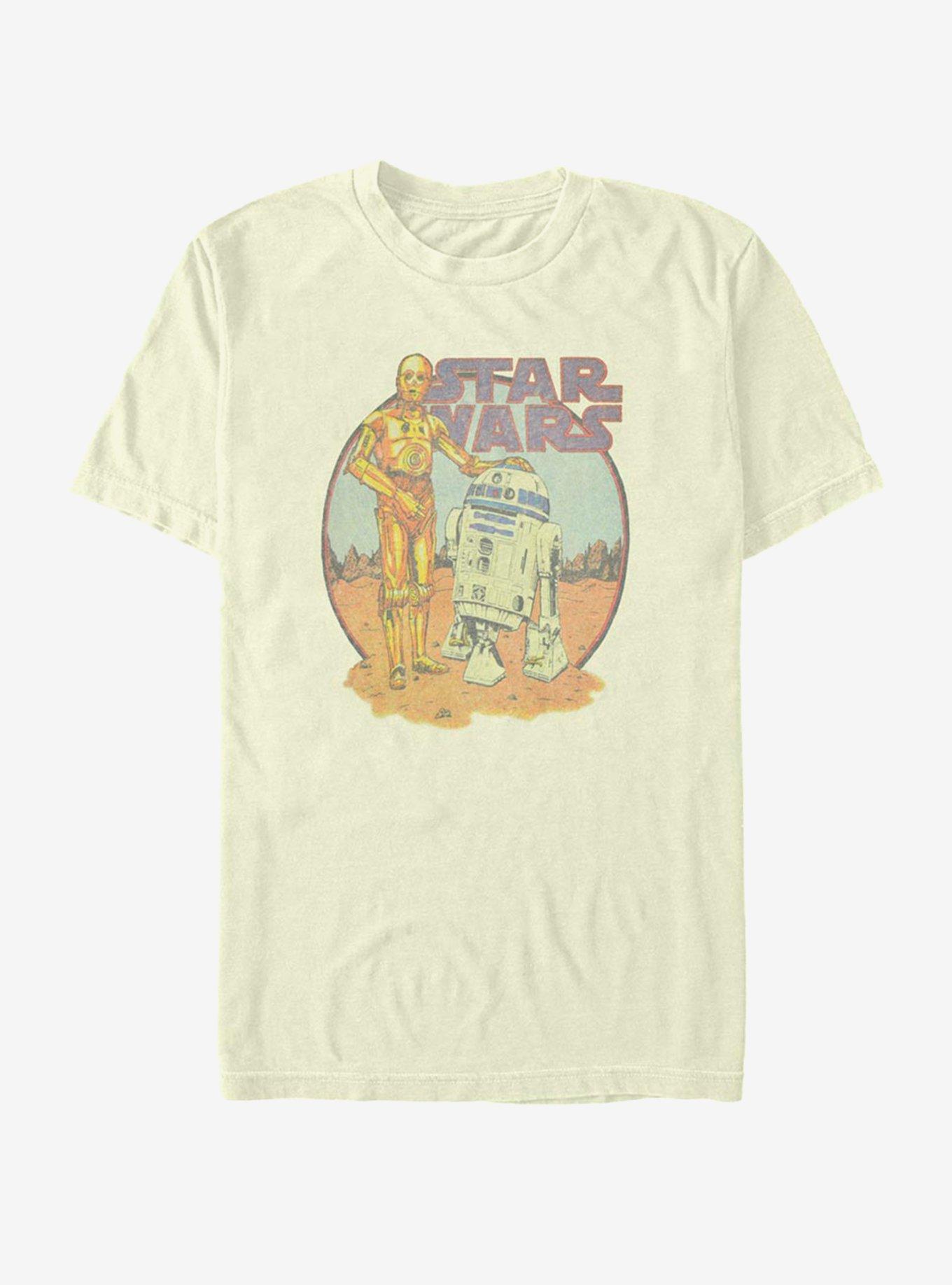 Star Wars R2D2 and C3PO T-Shirt, NATURAL, hi-res