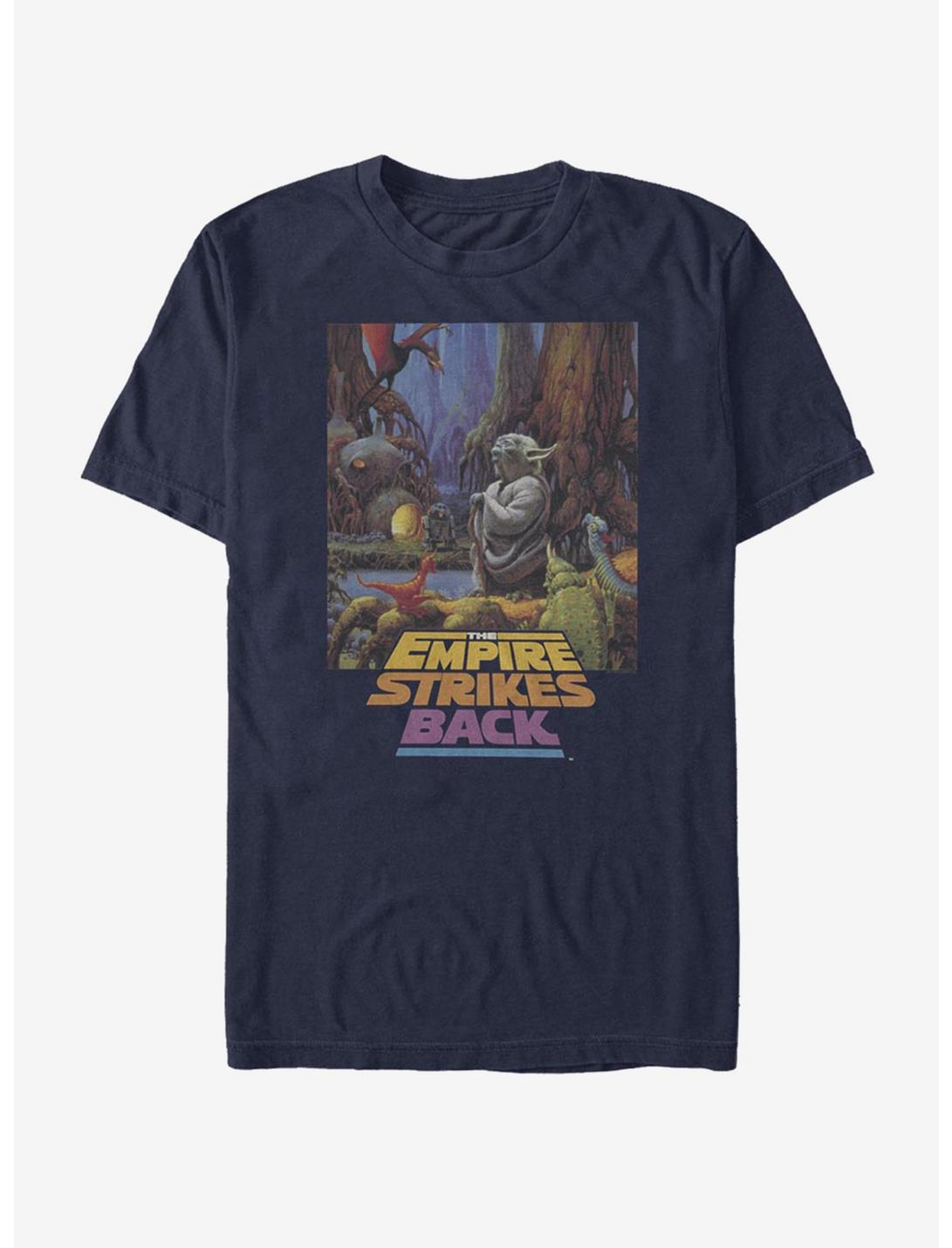 Star Wars Yoda Logo T-Shirt, NAVY, hi-res