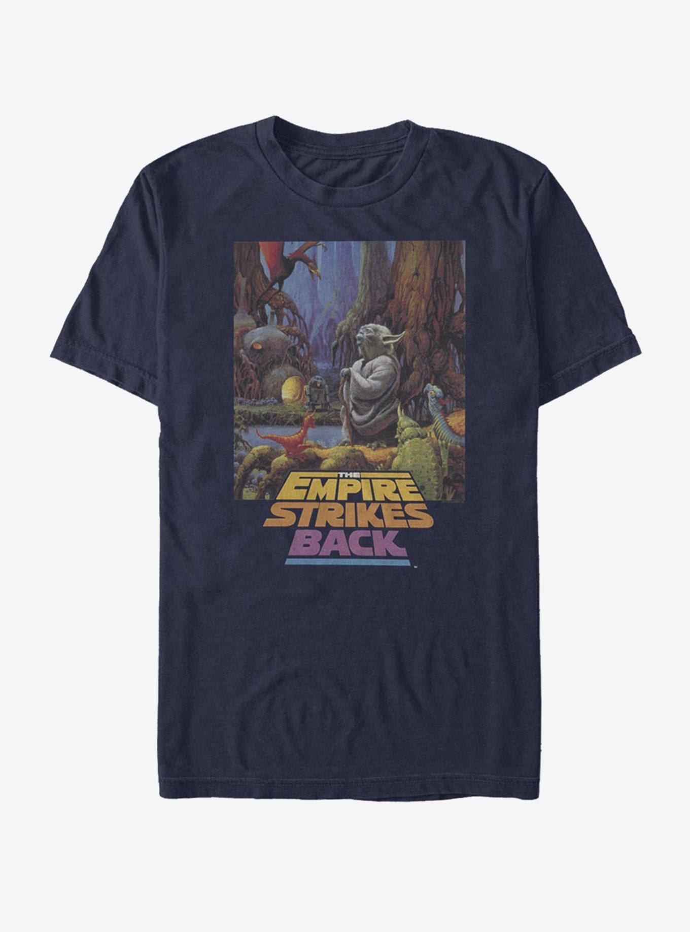 Star Wars Yoda Logo T-Shirt, NAVY, hi-res