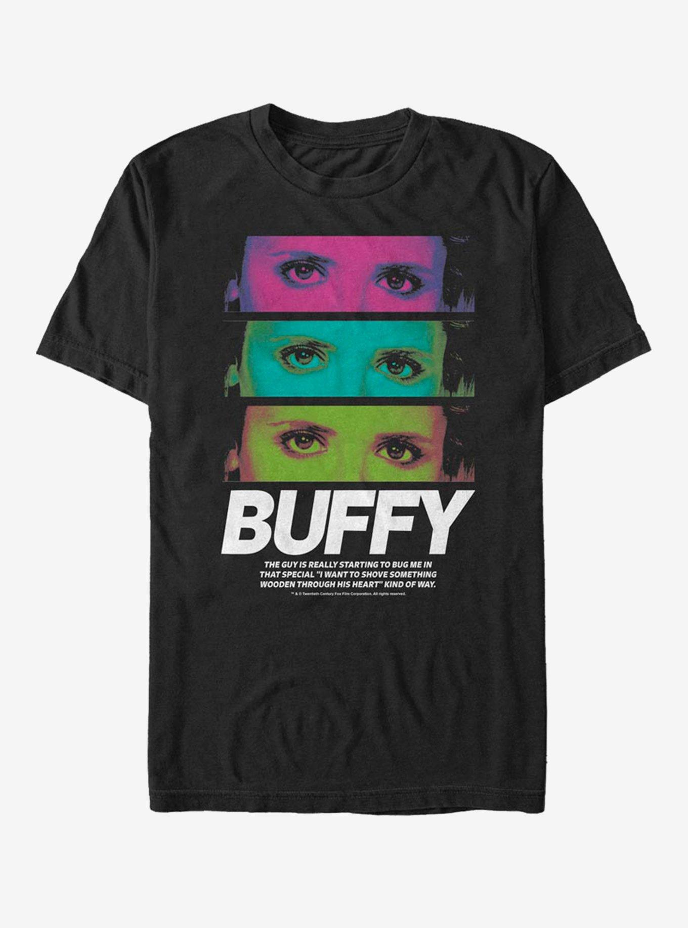 Buffy The Vampire Slayer Buffy Stack T-Shirt, BLACK, hi-res