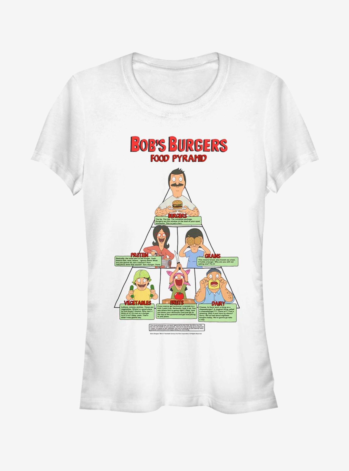 Bob's Burgers Food Pyramid Girls T-Shirt