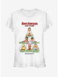 Bob's Burgers Food Pyramid Girls T-Shirt, WHITE, hi-res
