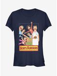 Bob's Burgers Group Up Girls T-Shirt, NAVY, hi-res