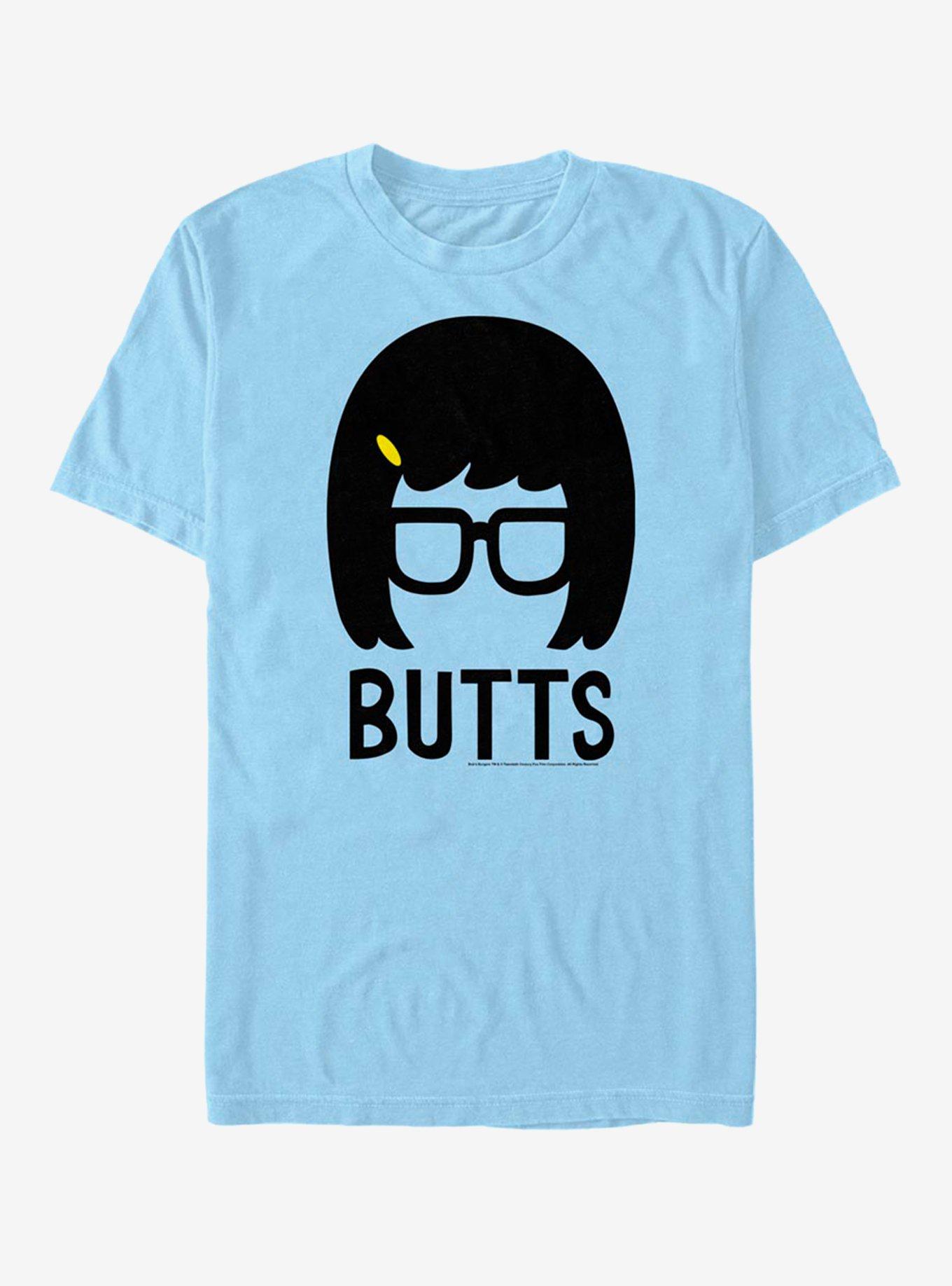 Bob's Burgers Tina Belcher Butts T-Shirt, LT BLUE, hi-res