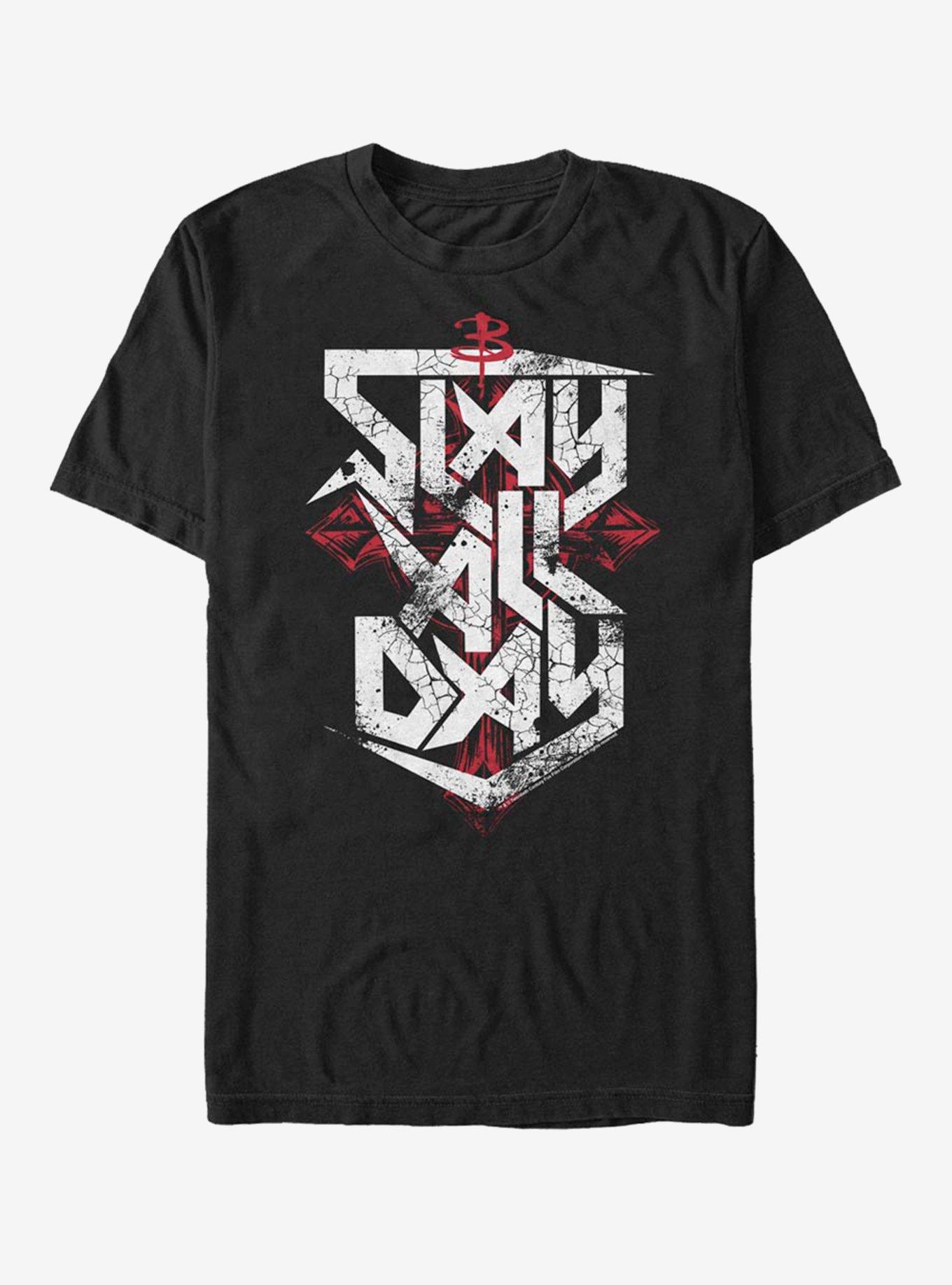Buffy The Vampire Slayer Slay All Day T-Shirt, BLACK, hi-res