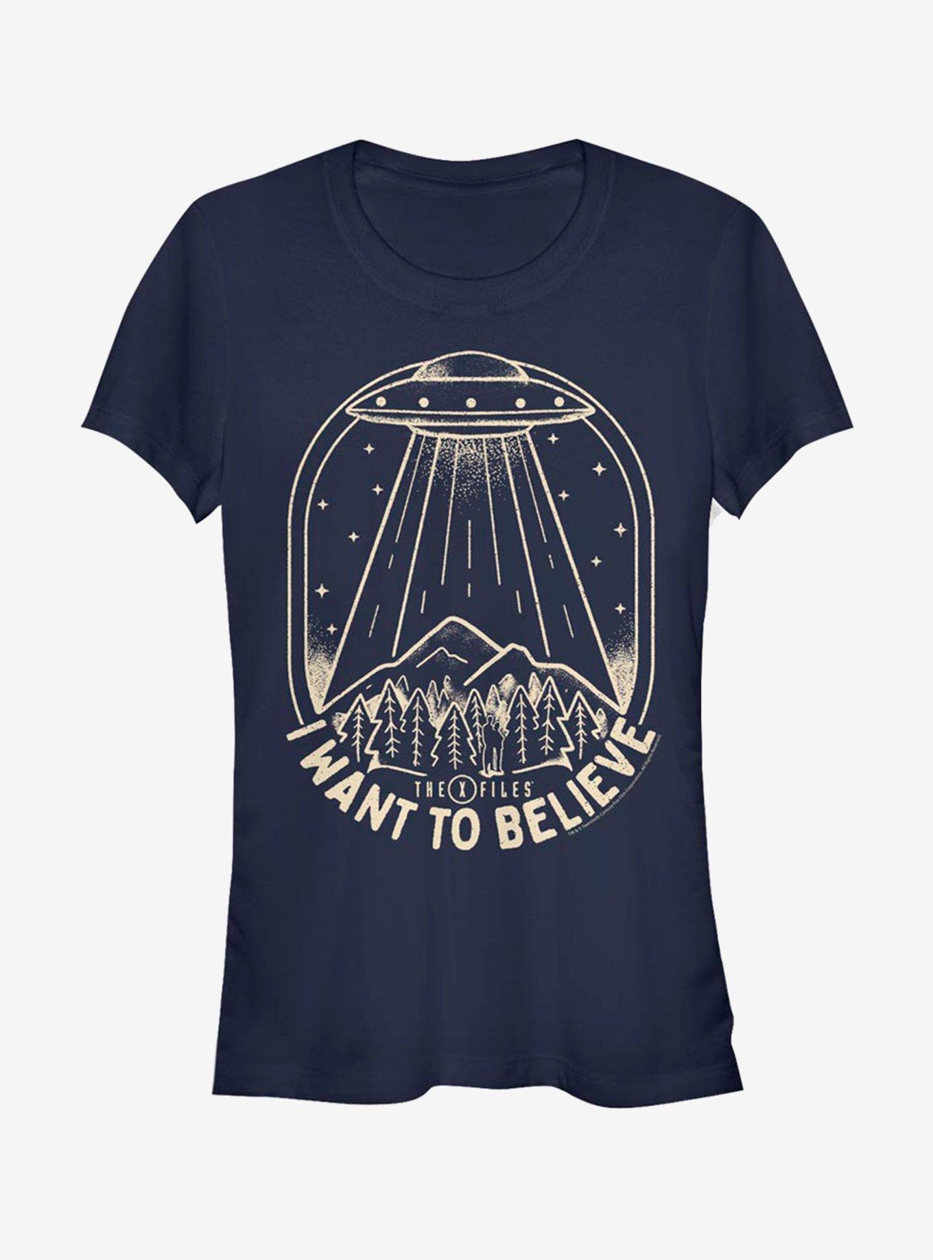 The X-Files UFO Stamp Girls T-Shirt, , hi-res