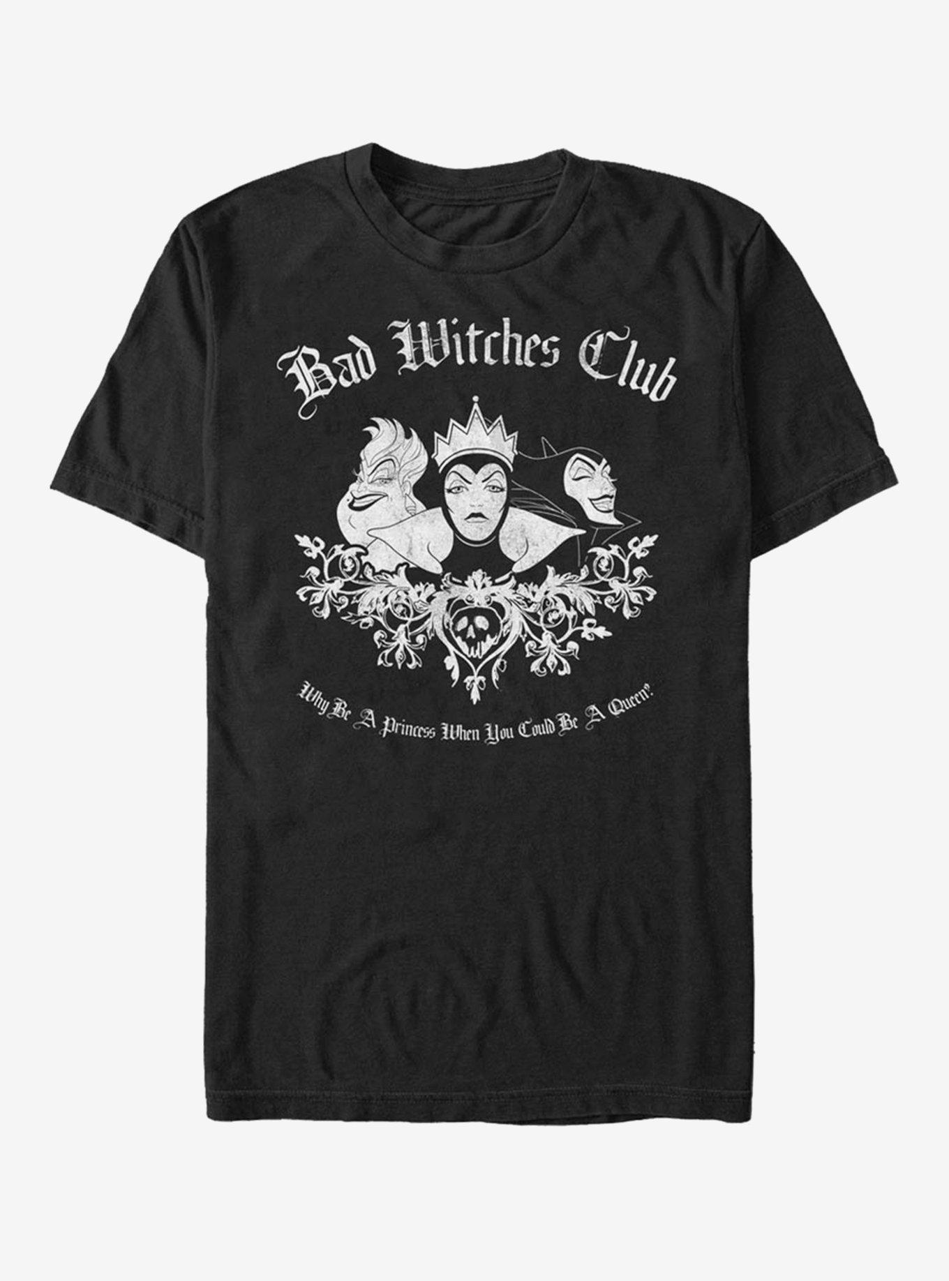 Disney Villains Bad Witches Club T-Shirt, BLACK, hi-res