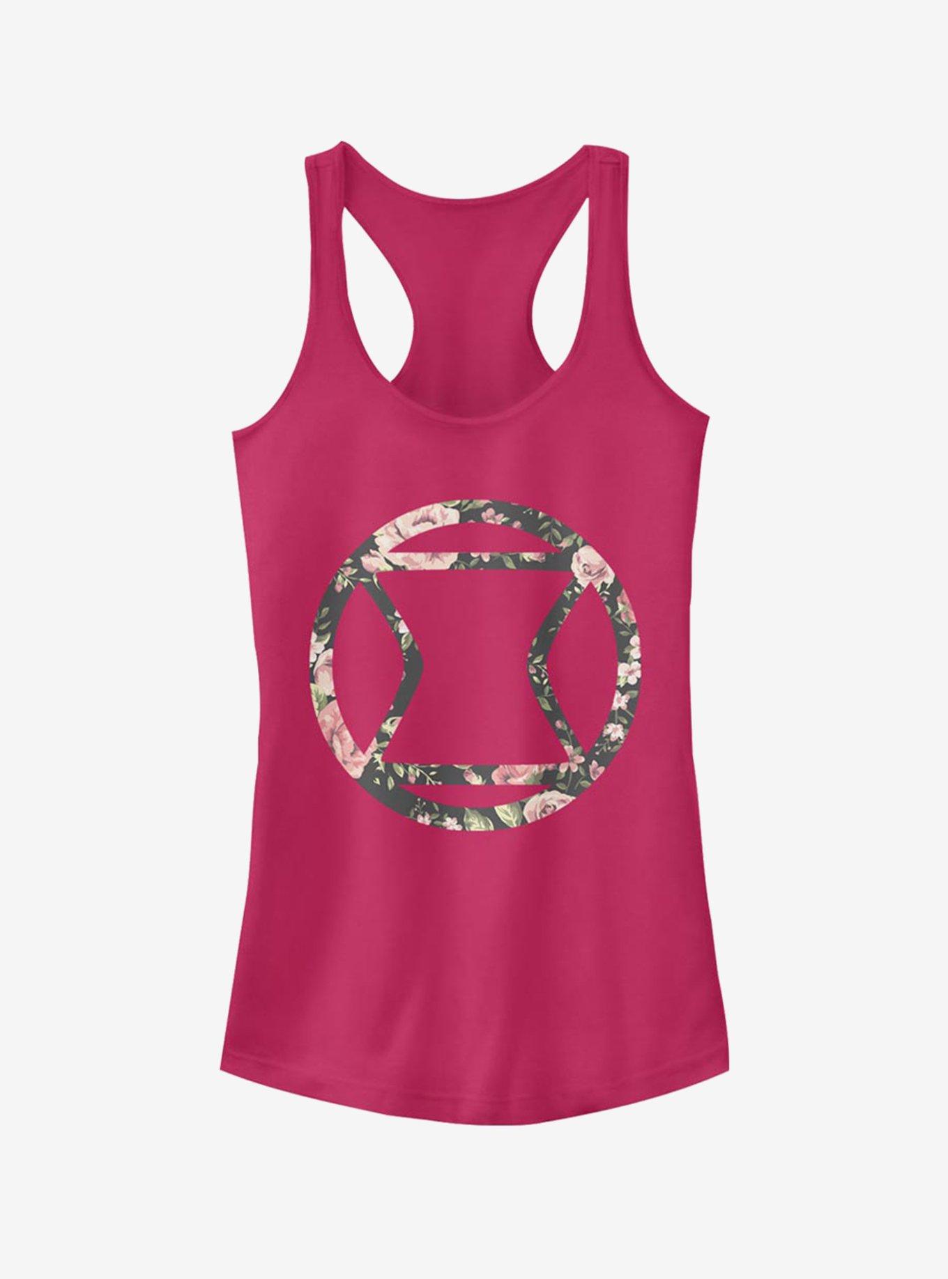 Marvel Black Widow Rose Girls Tank, RASPBERRY, hi-res