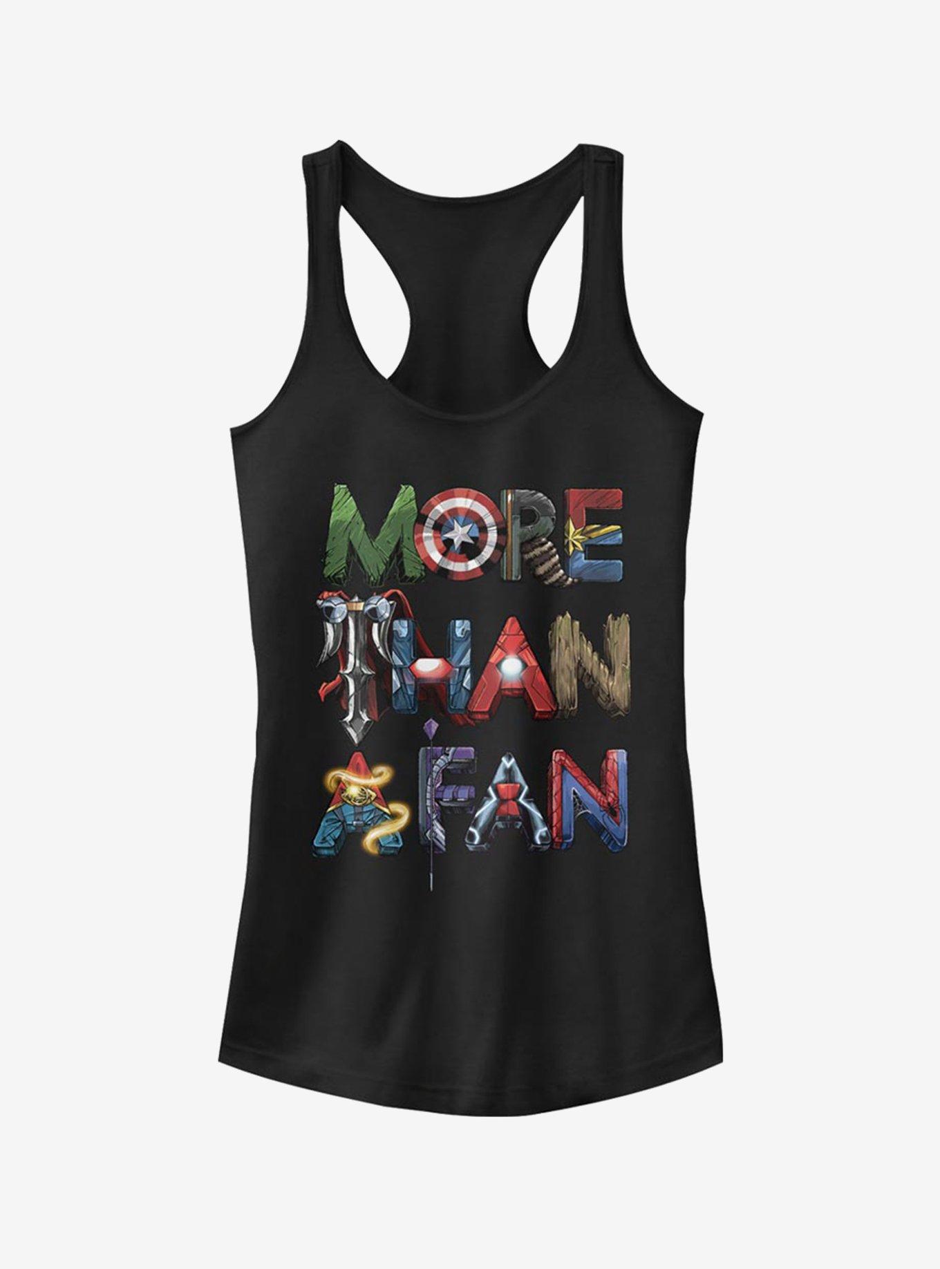 Marvel More Than A Fan Girls Tank, BLACK, hi-res