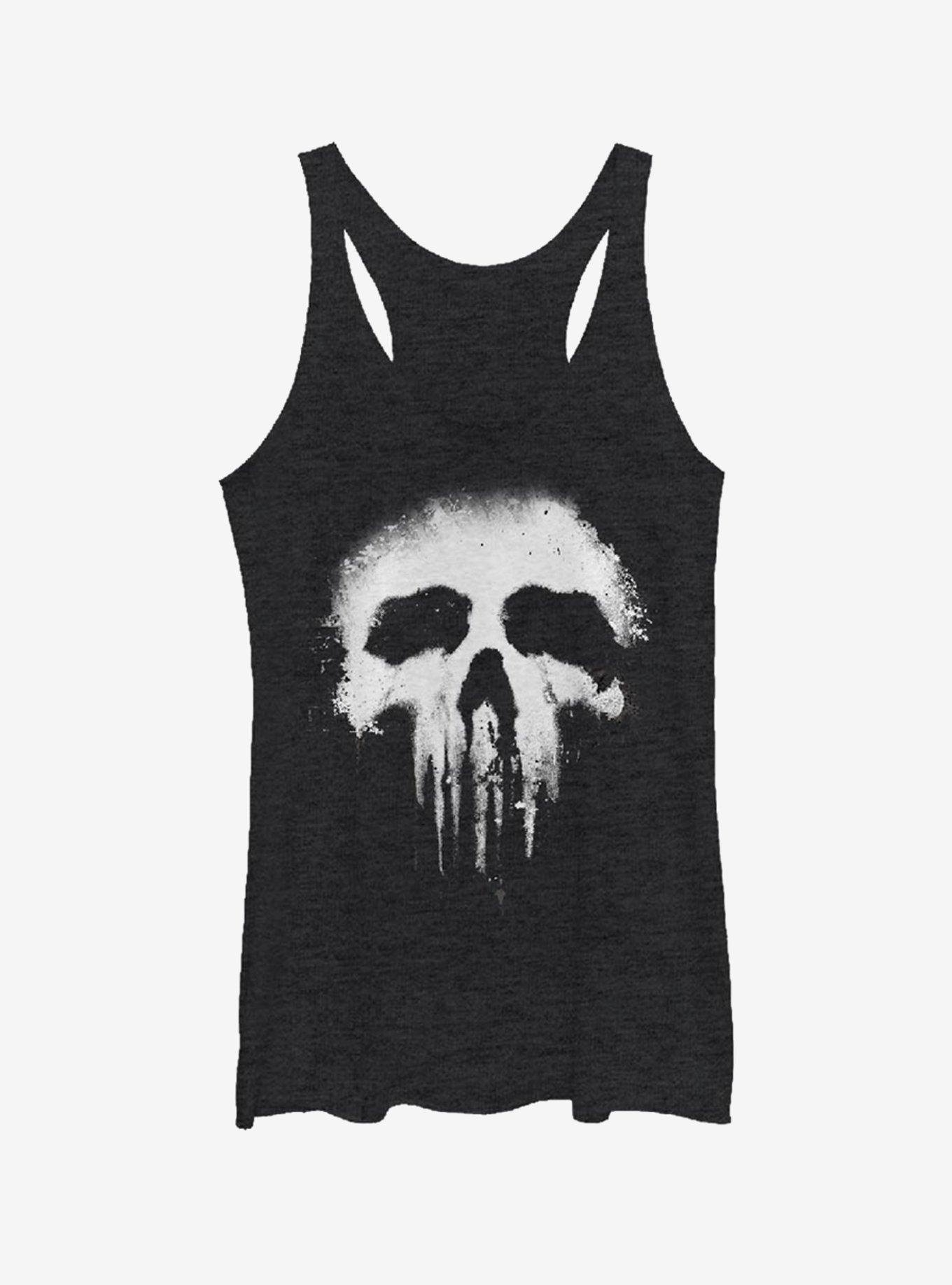 Marvel Punisher Grunge Girls Tank, BLK HTR, hi-res