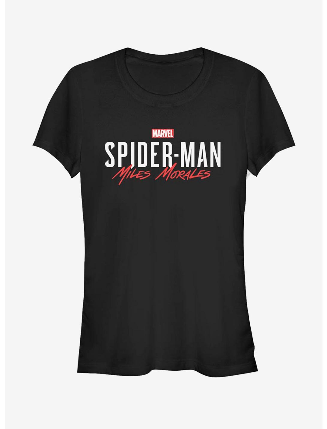 Marvel Spider-Man Game Title Miles Morales Girls T-Shirt, BLACK, hi-res