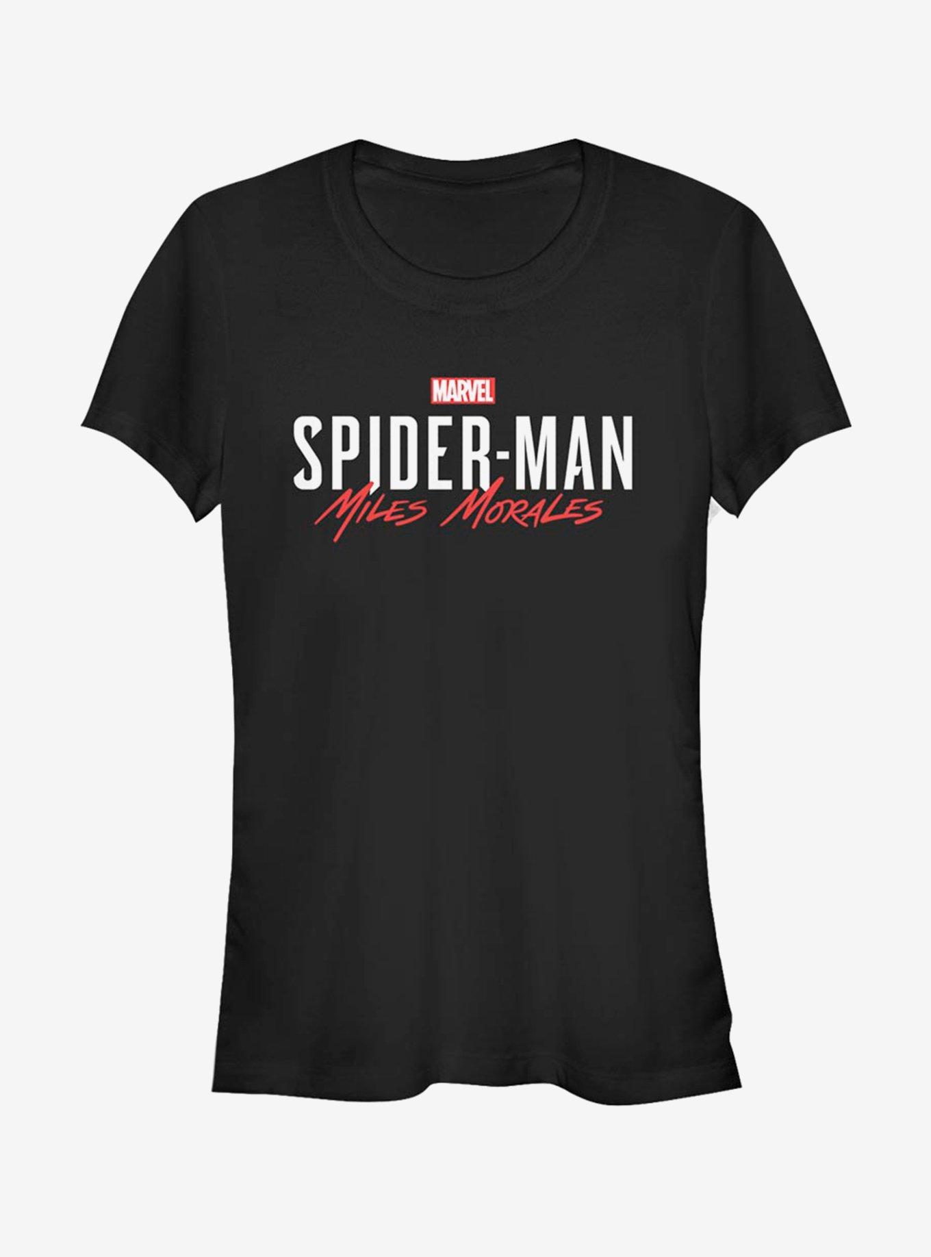 Marvel Spider-Man Game Title Miles Morales Girls T-Shirt, BLACK, hi-res