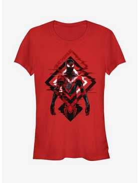 Marvel Spider-Man Triangle Waves Miles Morales Girls T-Shirt, , hi-res