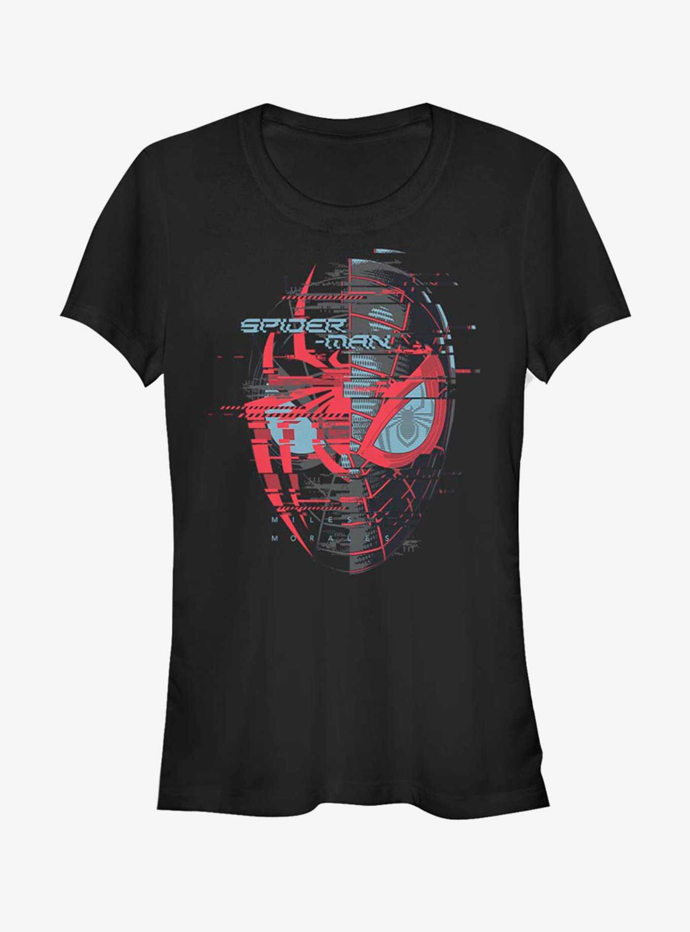 Marvel Spider-Man Miles Morales Glitch Mask Girls T-Shirt, , hi-res