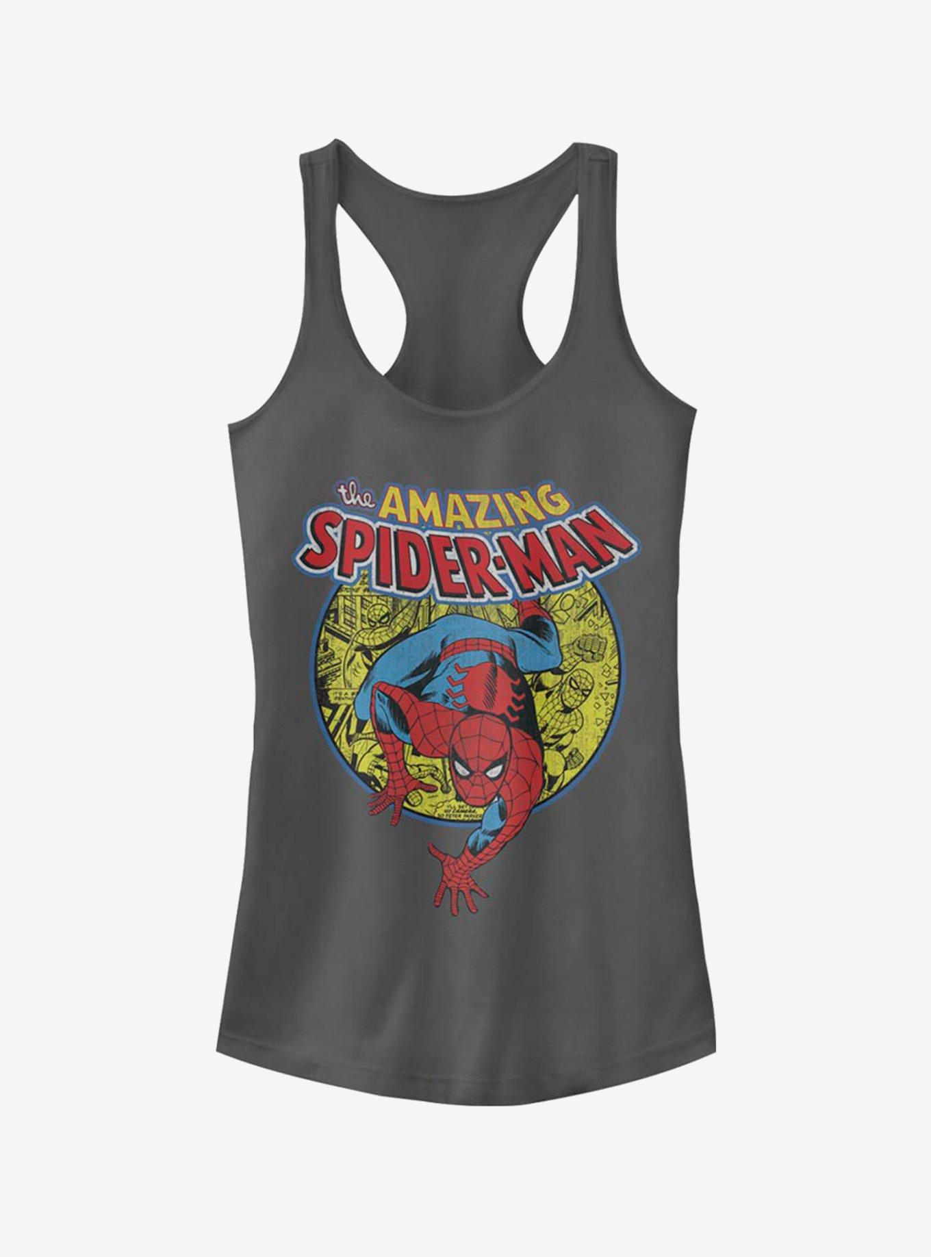 Marvel Spider-Man Urban Hero Girls Tank, CHARCOAL, hi-res