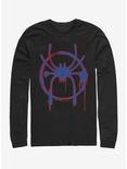 Marvel Spider-Man Red And Blue Graffiti Long-Sleeve T-Shirt, BLACK, hi-res