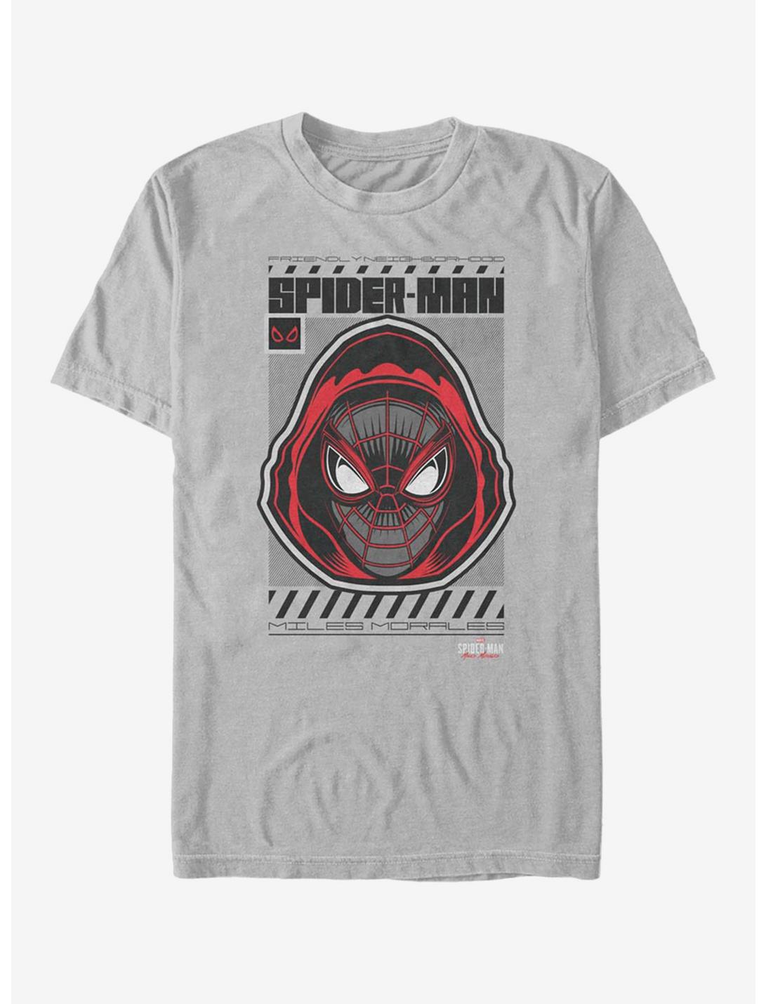 Marvel Spider-Man Hooded Hero T-Shirt, SILVER, hi-res