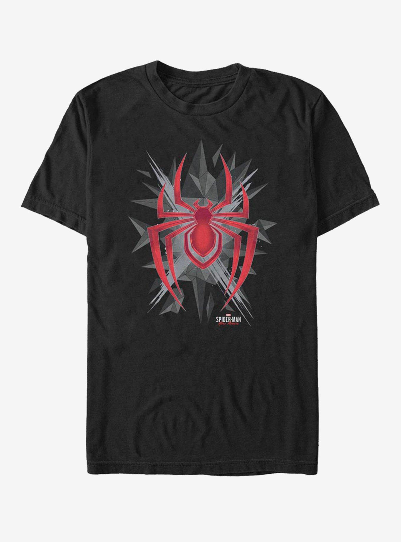 Marvel Spider-Man Low Poly T-Shirt, BLACK, hi-res