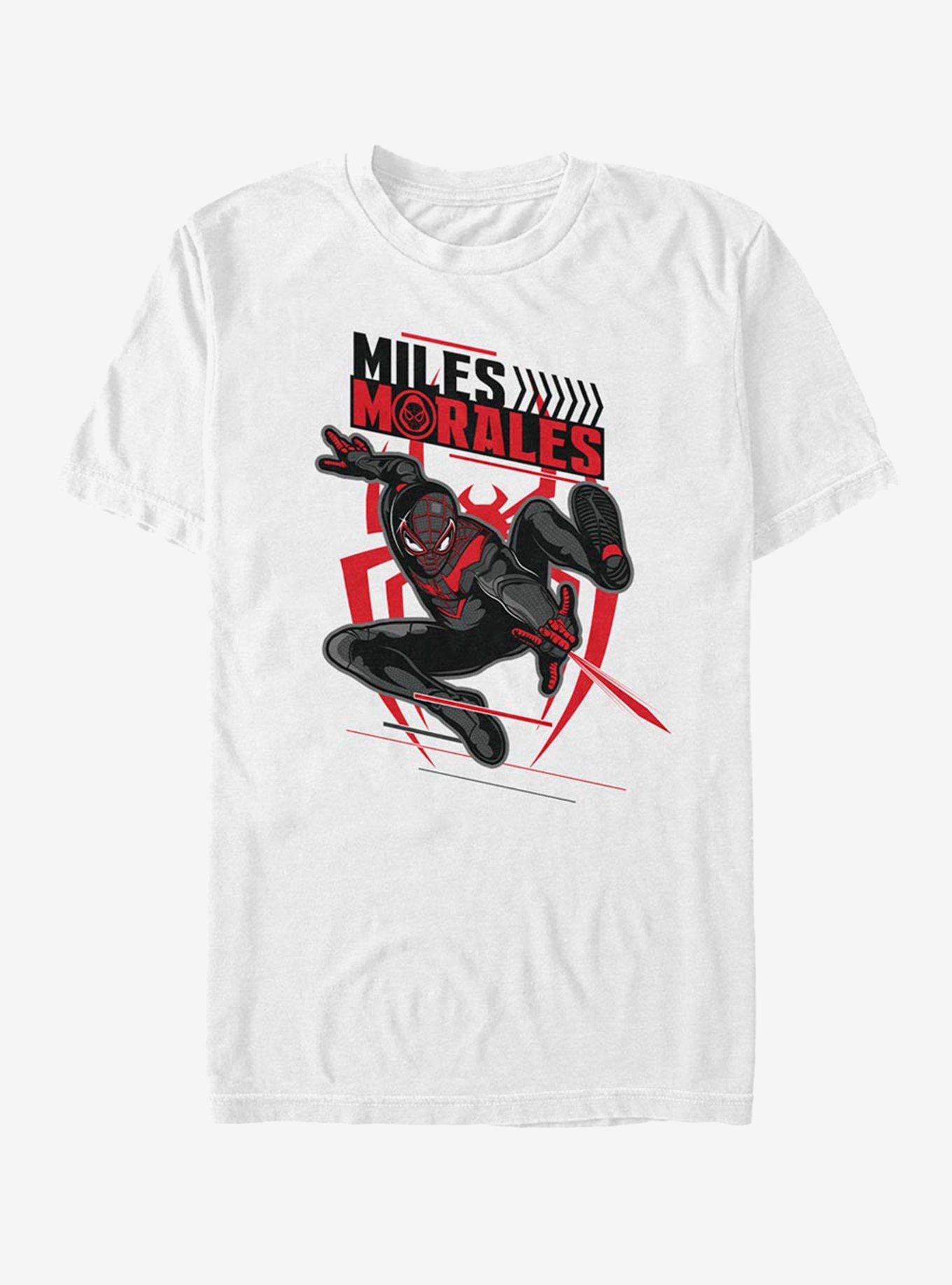 Marvel Spider-Man Swing Morales T-Shirt, WHITE, hi-res