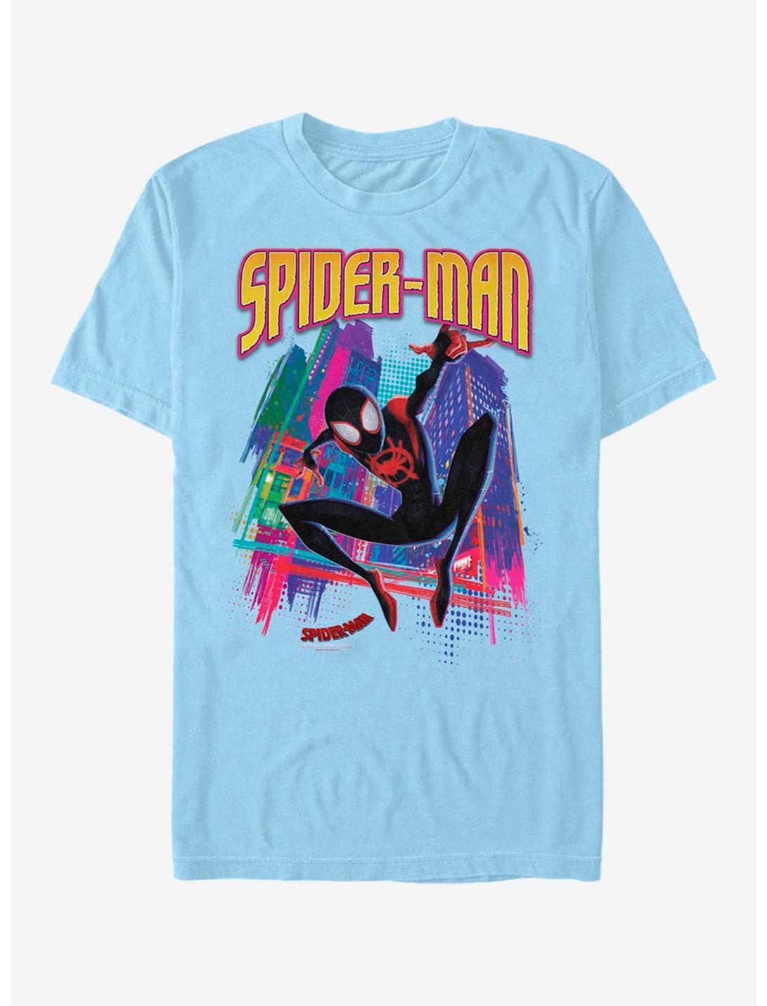 Marvel Spider-Man Tower Hero T-Shirt, LT BLUE, hi-res