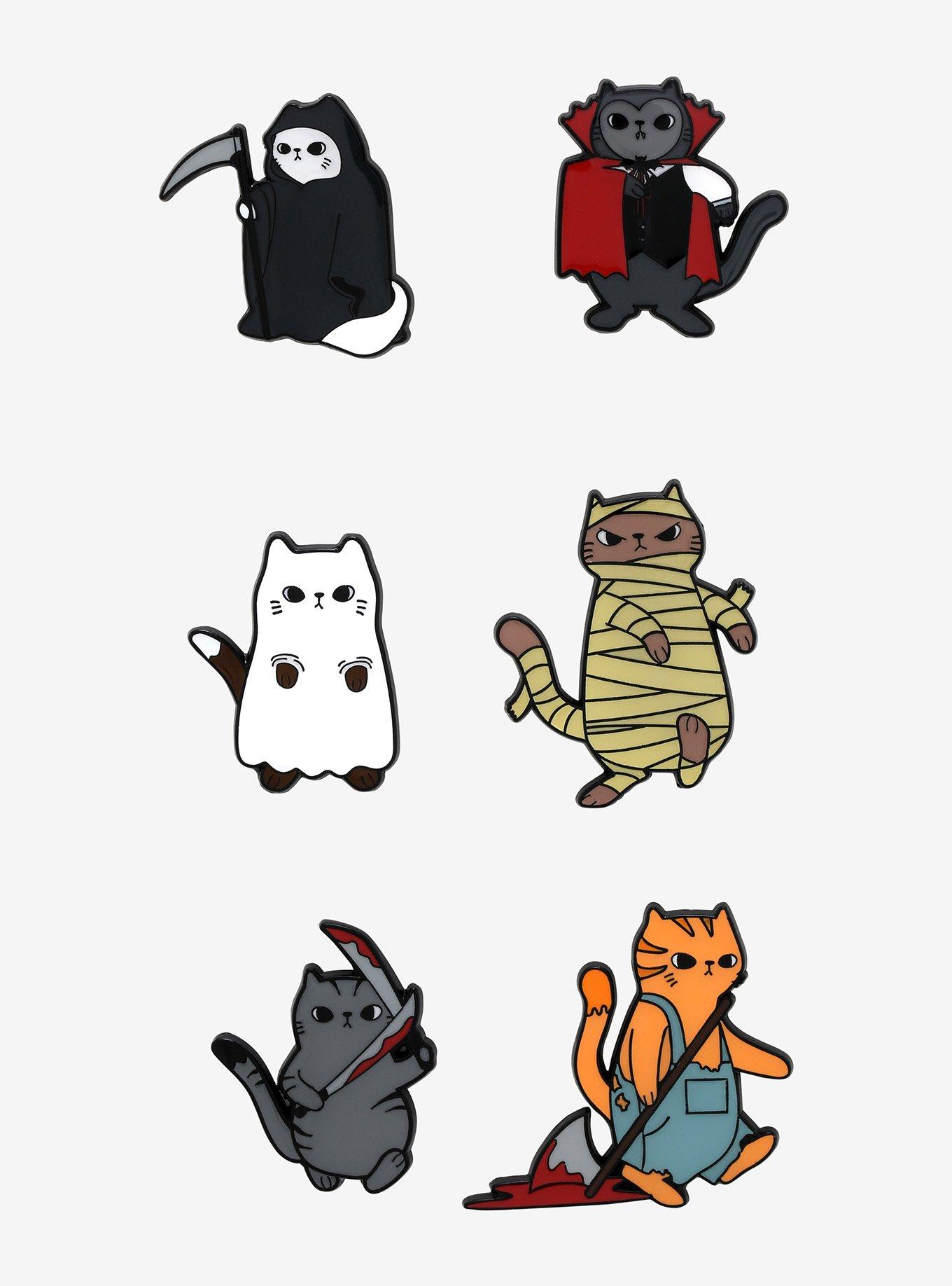 Horror Cat Blind Box Enamel Pin, , hi-res
