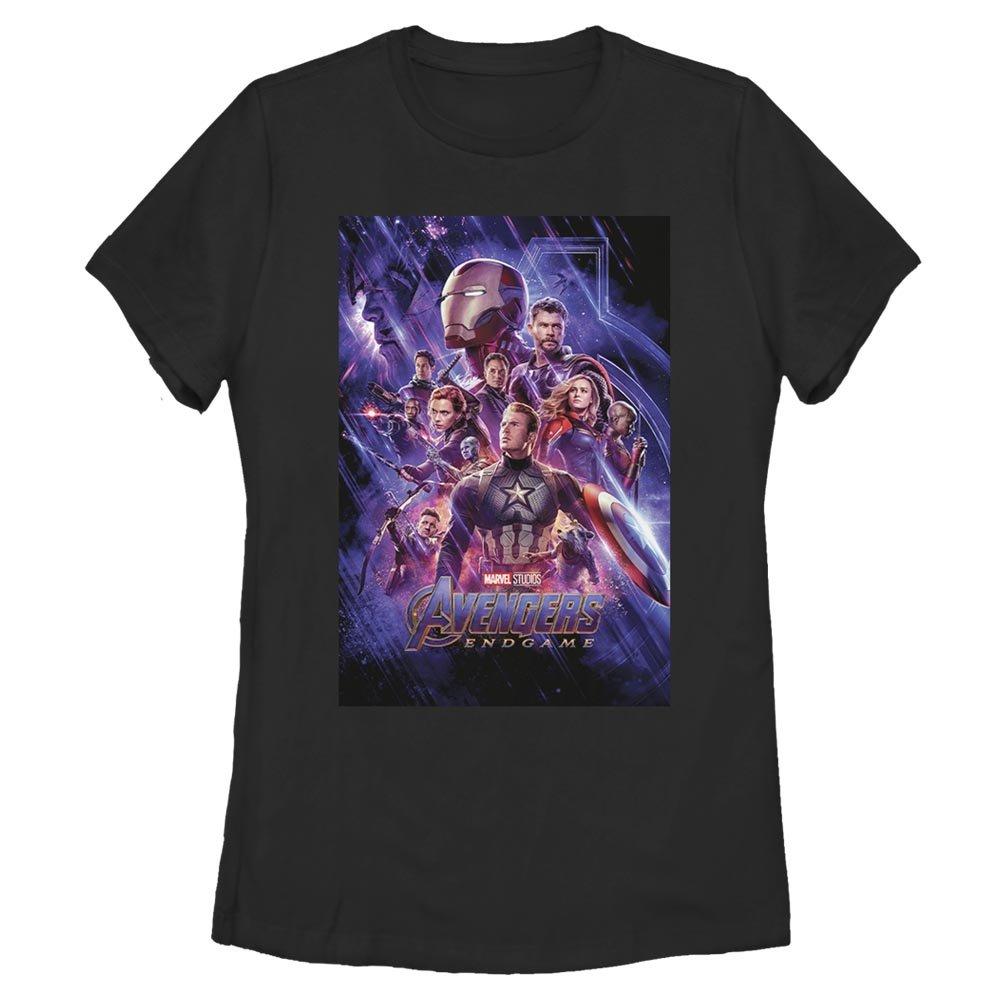 Marvel Avengers Poster Womens T-Shirt, BLACK, hi-res