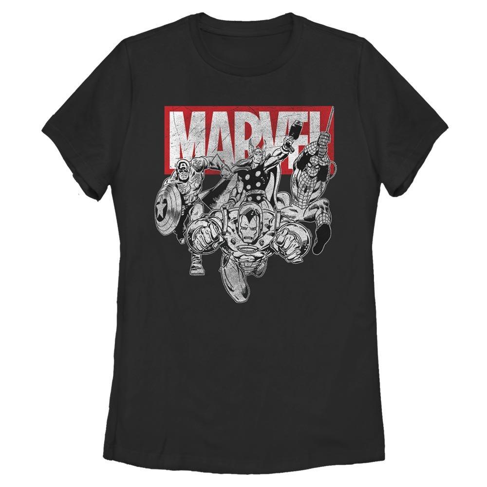 Marvel Avengers Iron Man Poses Womens T-Shirt, BLACK, hi-res