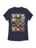 Plus Size Marvel Avengers Kawaii Boxes Womens T-Shirt, NAVY, hi-res