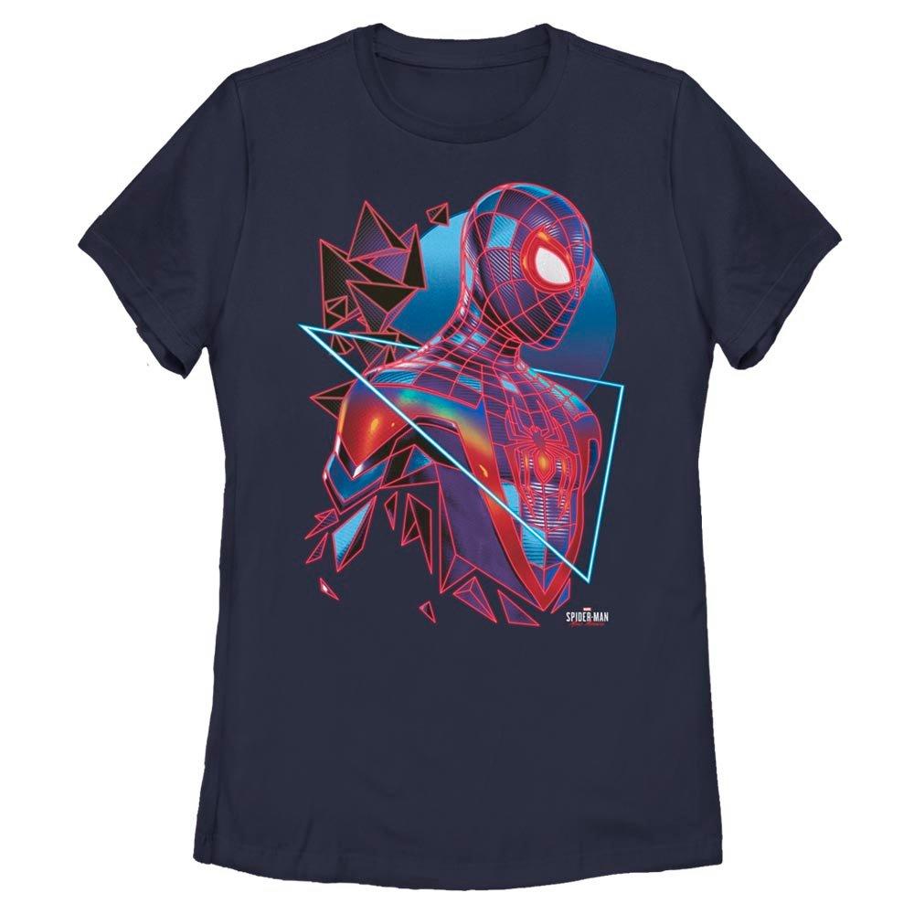 Marvel Spider-Man Miles Morales Eighties Style Womens T-Shirt, NAVY, hi-res