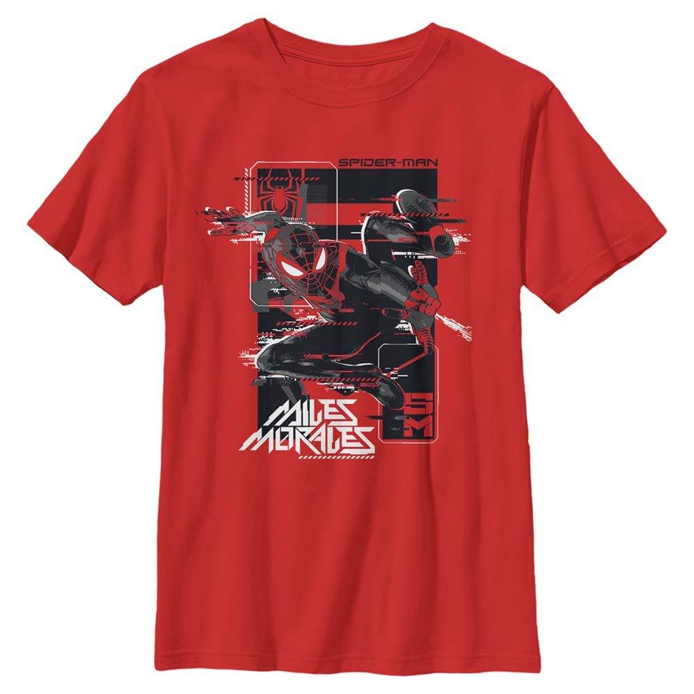 Marvel Spider-Man Miles Morales Slinging Web Youth T-Shirt, RED, hi-res