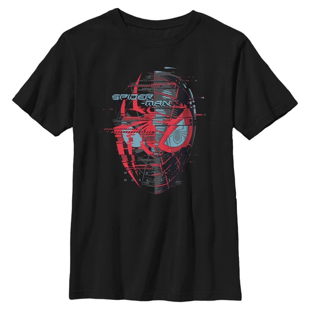 Marvel Spider-Man Miles Morales Glitching Youth T-Shirt, BLACK, hi-res