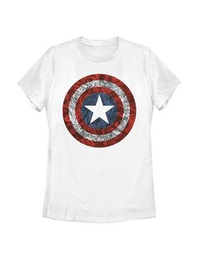 Marvel Captain America Comic Book Shield Womens T-Shirt, , hi-res