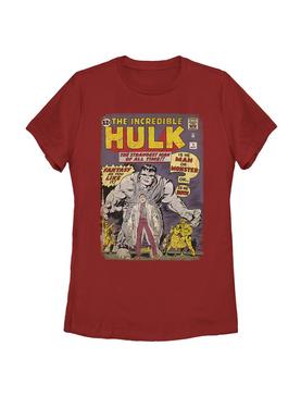 Plus Size Marvel Hulk Comic Cover Womens T-Shirt, , hi-res