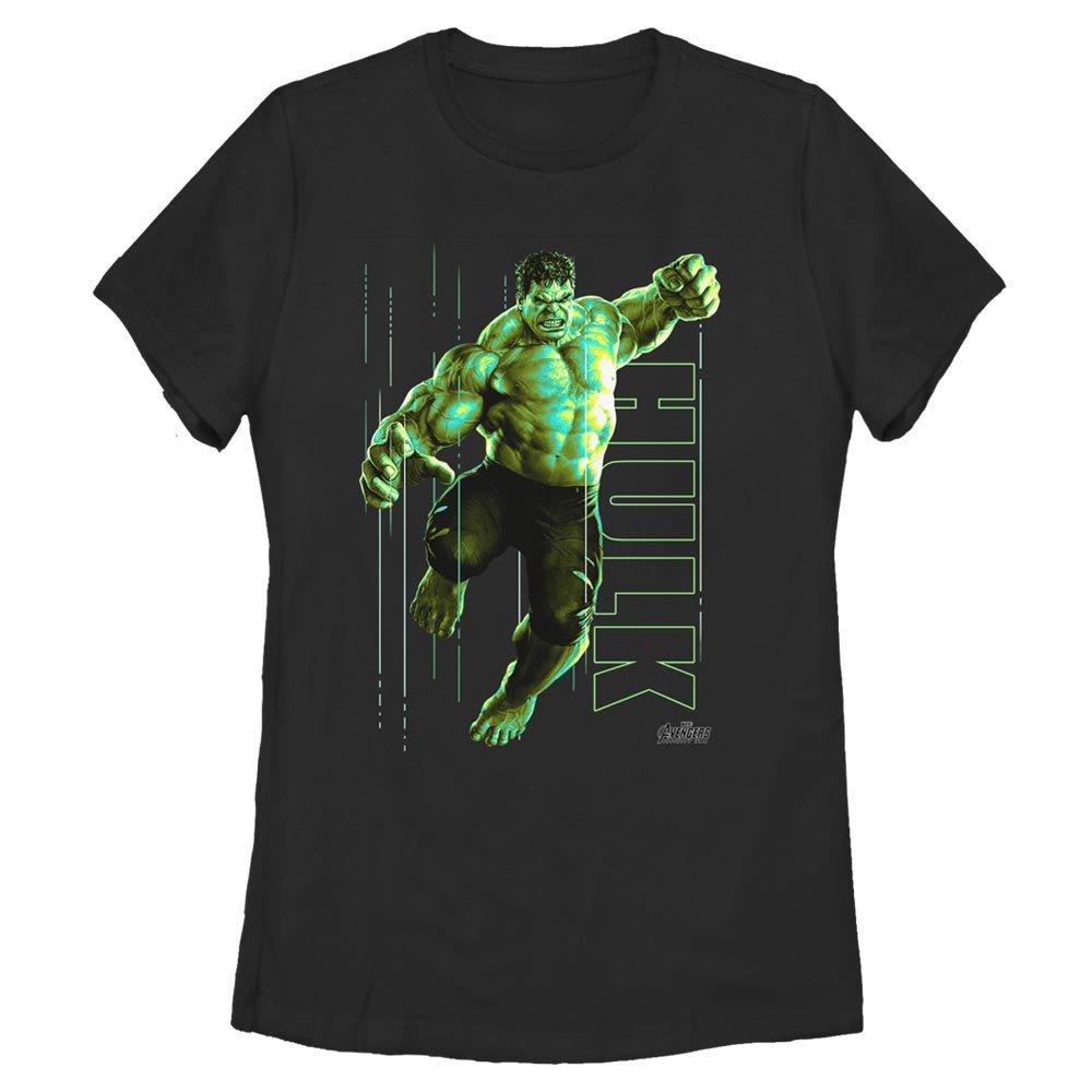 Marvel Hulk Glow Womens T-Shirt, BLACK, hi-res