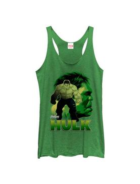 Plus Size Marvel Hulk Smash Sil Womens Tank Top, , hi-res
