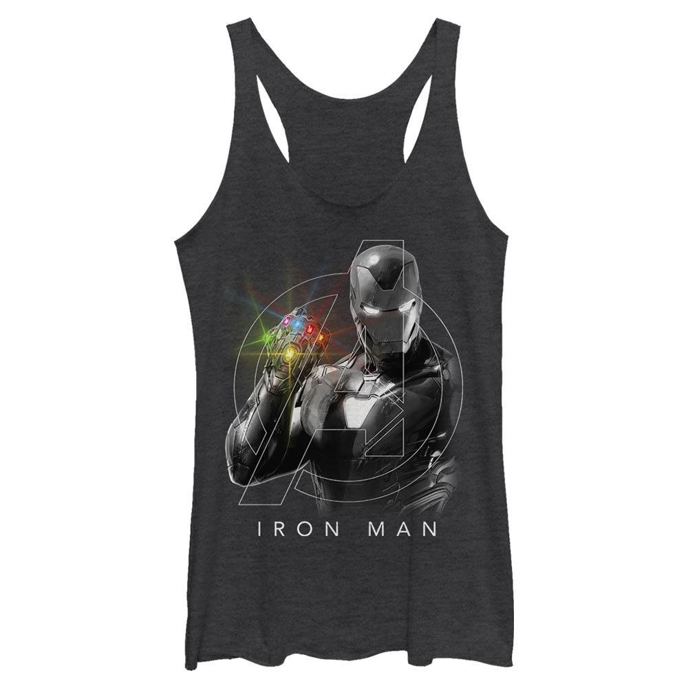 Marvel Iron Man Only One Womens Tank Top, BLK HTR, hi-res