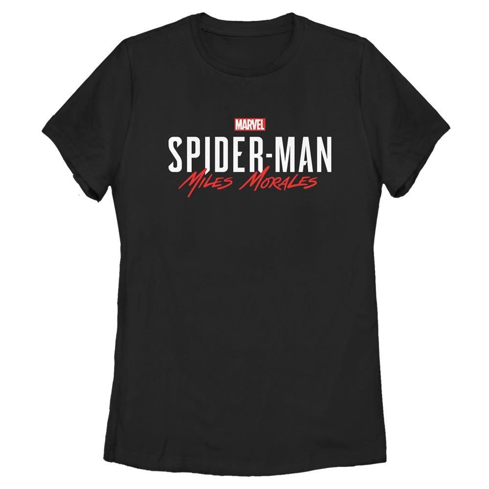 Marvel Spider-Man Miles Morales Game Title Womens T-Shirt, BLACK, hi-res