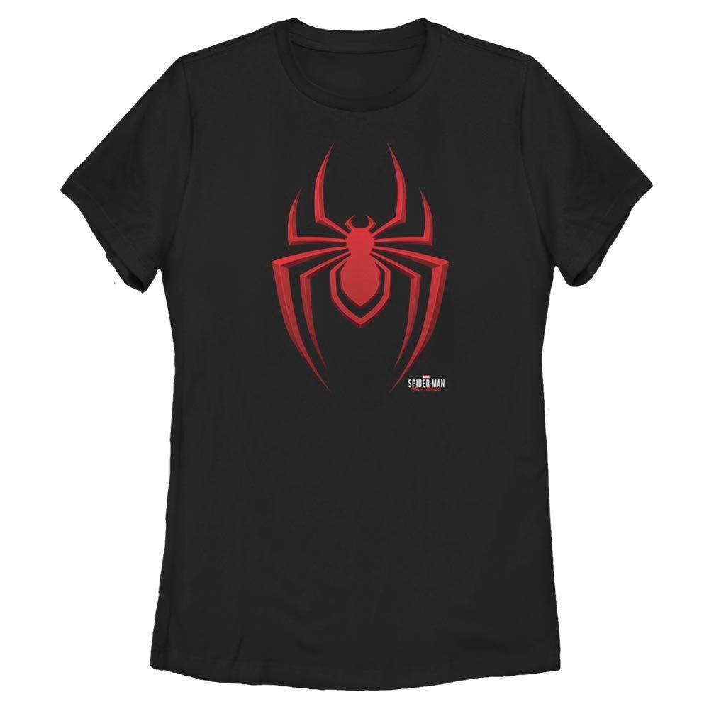 Marvel Spider-Man Miles Morales Icon Logo Womens T-Shirt, BLACK, hi-res