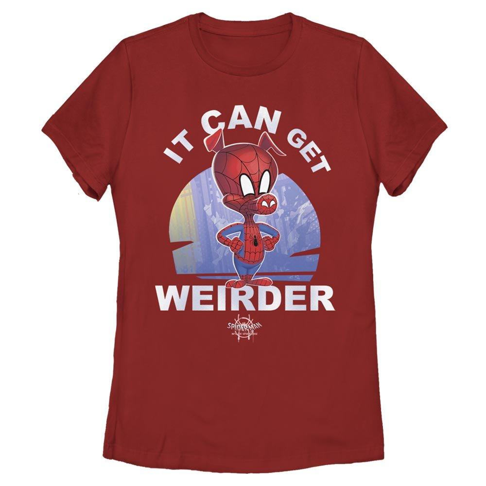 Marvel Spider-Man: Into The Spiderverse It Can Get Weirder Womens T-Shirt, RED, hi-res